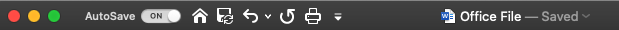 Microsoft Office files are auto-saved